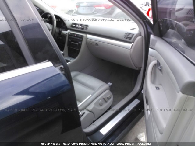 WAUAF78E85A573822 - 2005 AUDI A4 2.0T BLUE photo 5