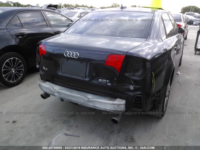 WAUAF78E85A573822 - 2005 AUDI A4 2.0T BLUE photo 6