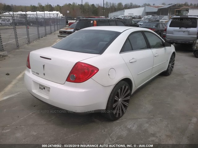 1G2ZG57B184203396 - 2008 PONTIAC G6 SE WHITE photo 4