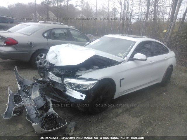 WBA4A7C55FD413822 - 2015 BMW 428 XI/GRAN COUPE WHITE photo 2