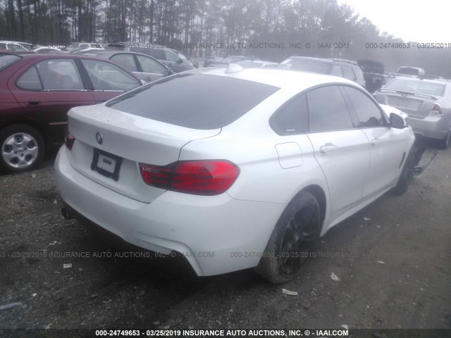 WBA4A7C55FD413822 - 2015 BMW 428 XI/GRAN COUPE WHITE photo 4