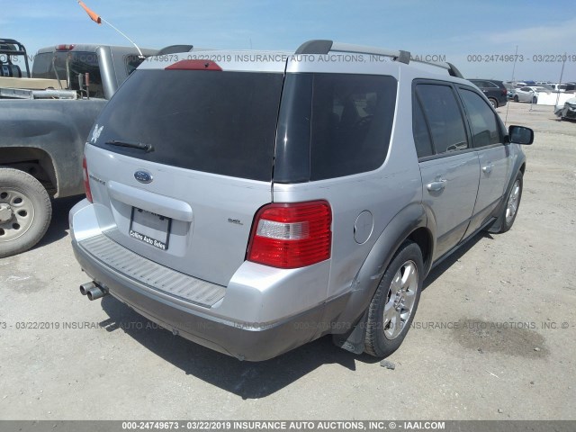 1FMZK02115GA33512 - 2005 FORD FREESTYLE SEL SILVER photo 4