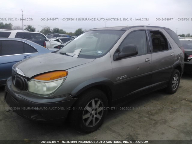 3G5DA03E02S526511 - 2002 BUICK RENDEZVOUS CX GRAY photo 2