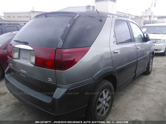 3G5DA03E02S526511 - 2002 BUICK RENDEZVOUS CX GRAY photo 4