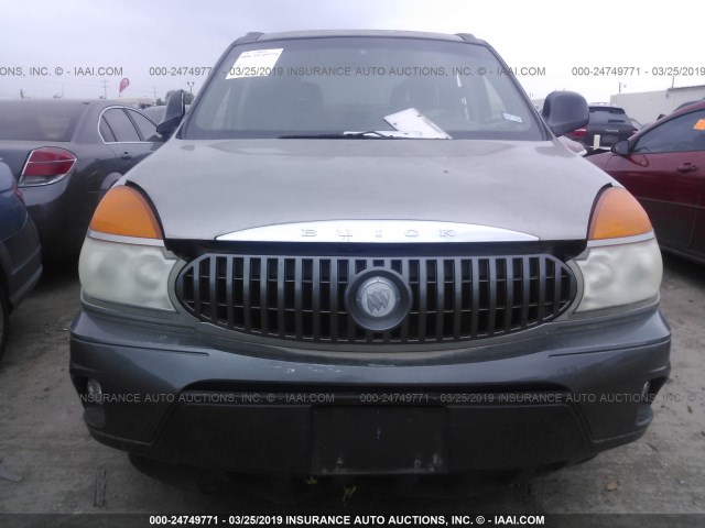 3G5DA03E02S526511 - 2002 BUICK RENDEZVOUS CX GRAY photo 6