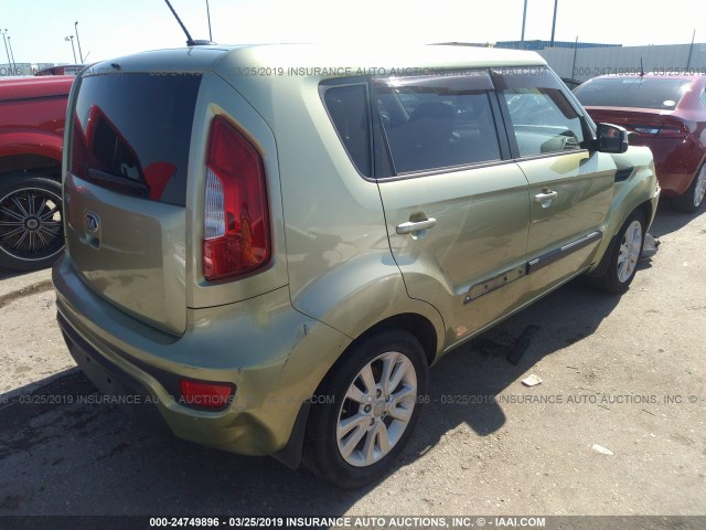 KNDJT2A63D7564927 - 2013 KIA SOUL +/!/SPORT GREEN photo 4