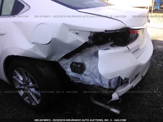 JM1GJ1U55G1486249 - 2016 MAZDA 6 SPORT WHITE photo 6