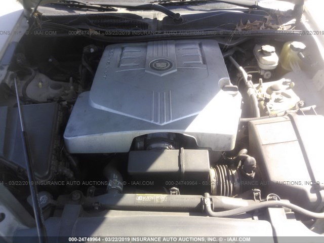 1G6DP577770129413 - 2007 CADILLAC CTS HI FEATURE V6 BEIGE photo 10