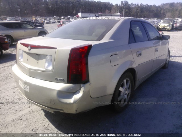 1G6DP577770129413 - 2007 CADILLAC CTS HI FEATURE V6 BEIGE photo 4