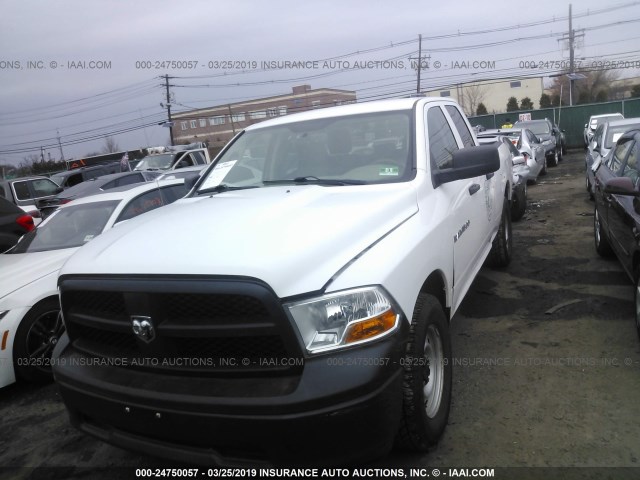 1C6RD6FK3CS123430 - 2012 DODGE RAM 1500 ST WHITE photo 2