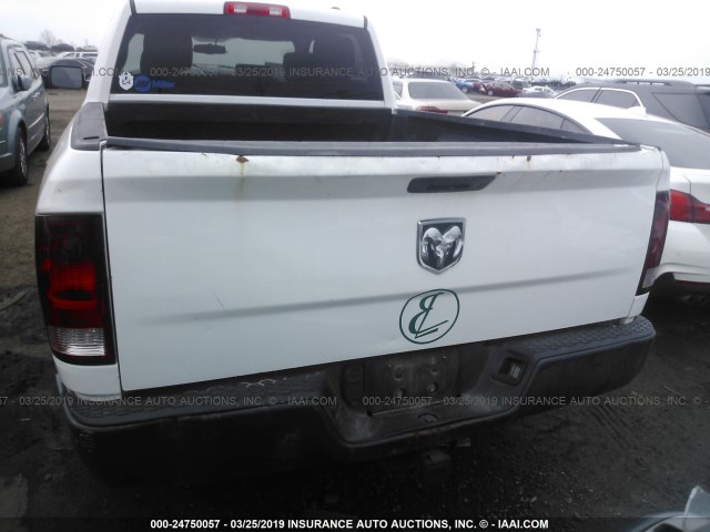 1C6RD6FK3CS123430 - 2012 DODGE RAM 1500 ST WHITE photo 6