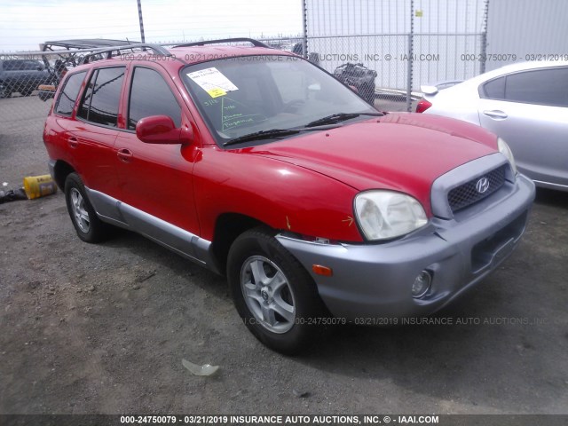 KM8SC13D24U819123 - 2004 HYUNDAI SANTA FE GLS/LX RED photo 1