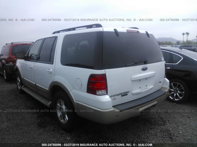 1FMPU18556LA29277 - 2006 FORD EXPEDITION EDDIE BAUER WHITE photo 3