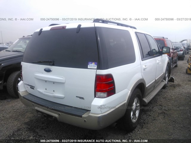 1FMPU18556LA29277 - 2006 FORD EXPEDITION EDDIE BAUER WHITE photo 4