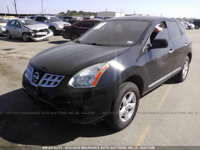 JN8AS5MT7DW530280 - 2013 NISSAN ROGUE S/SV BLACK photo 2