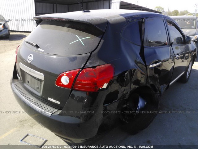 JN8AS5MT7DW530280 - 2013 NISSAN ROGUE S/SV BLACK photo 4