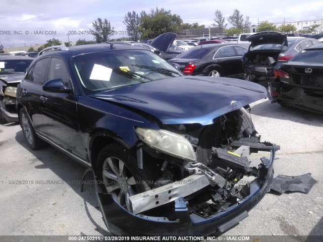 JNRAS08U76X103843 - 2006 INFINITI FX35 BLUE photo 1