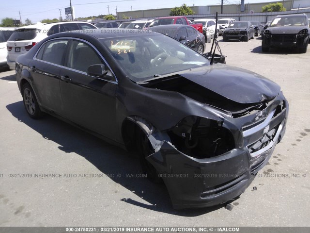 1G1ZA5E0XAF104982 - 2010 CHEVROLET MALIBU LS BLACK photo 1
