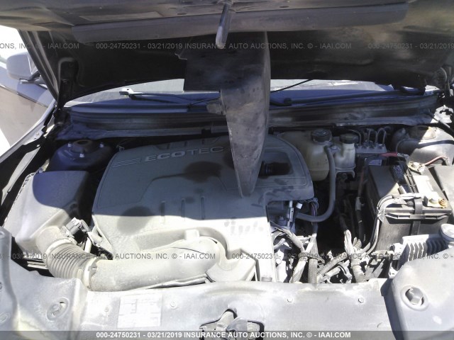 1G1ZA5E0XAF104982 - 2010 CHEVROLET MALIBU LS BLACK photo 10