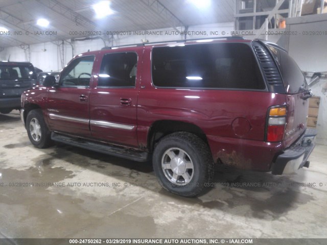 3GKFK16Z76G229560 - 2006 GMC YUKON XL K1500 MAROON photo 3