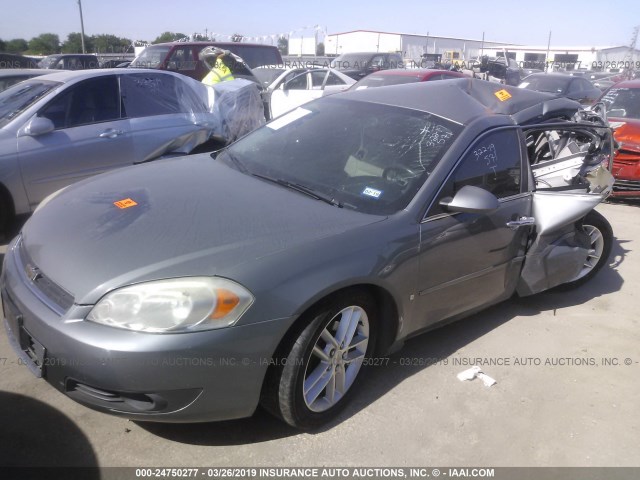 2G1WU583989283535 - 2008 CHEVROLET IMPALA LTZ SILVER photo 2