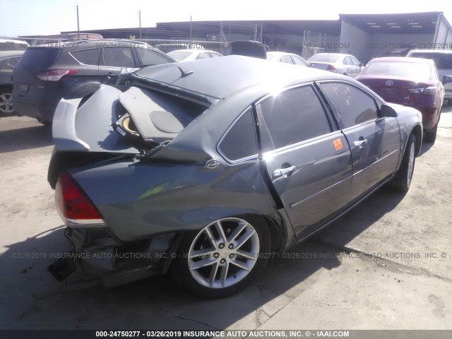 2G1WU583989283535 - 2008 CHEVROLET IMPALA LTZ SILVER photo 4