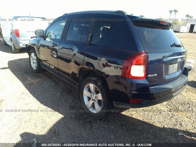 1C4NJDBB3GD756403 - 2016 JEEP COMPASS SPORT BLUE photo 3