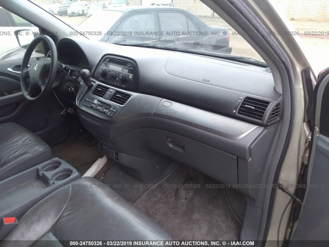 5FNRL38655B032542 - 2005 HONDA ODYSSEY EXL SILVER photo 5