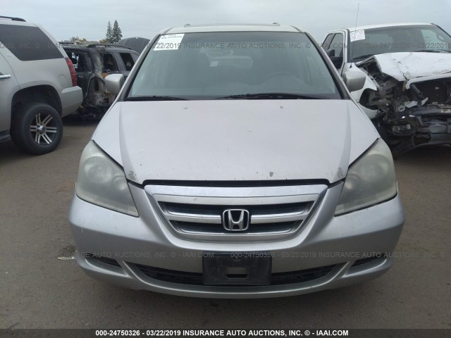 5FNRL38655B032542 - 2005 HONDA ODYSSEY EXL SILVER photo 6