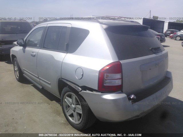 1J4NT4FB2AD578943 - 2010 JEEP COMPASS SPORT SILVER photo 3