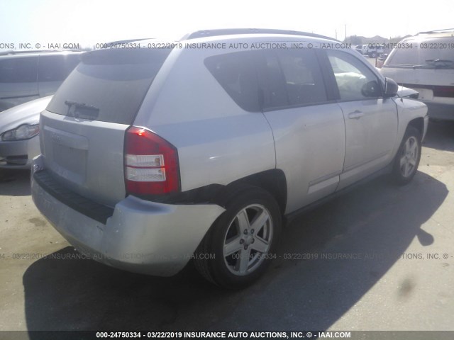 1J4NT4FB2AD578943 - 2010 JEEP COMPASS SPORT SILVER photo 4