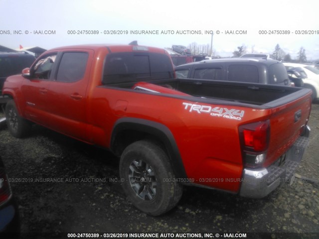 5TFDZ5BN1JX029397 - 2018 TOYOTA TACOMA DBL CAB/SR5/TRD SPORT/OR ORANGE photo 3
