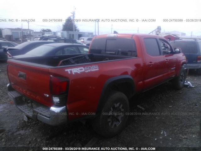 5TFDZ5BN1JX029397 - 2018 TOYOTA TACOMA DBL CAB/SR5/TRD SPORT/OR ORANGE photo 4