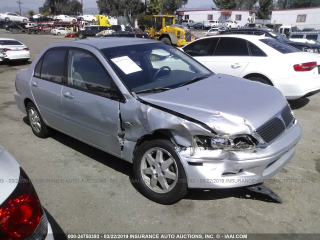 JA3AJ36E82U070457 - 2002 MITSUBISHI LANCER LS SILVER photo 1