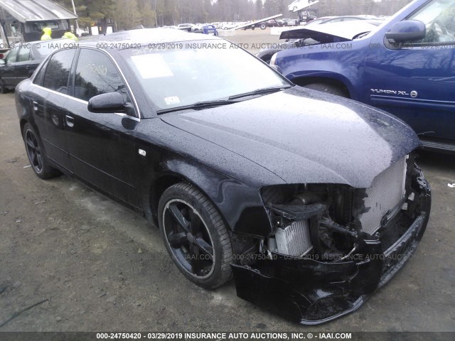 WAUAF78E88A045170 - 2008 AUDI A4 2.0T BLACK photo 1