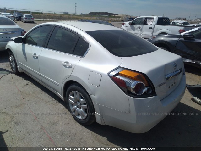 1N4AL2AP2CN458896 - 2012 NISSAN ALTIMA S WHITE photo 3