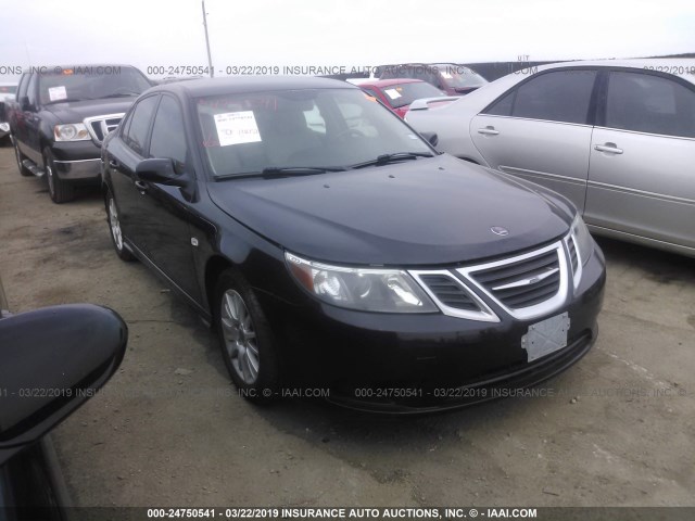 YS3FB49Y691005224 - 2009 SAAB 9-3 2.0T BLACK photo 1