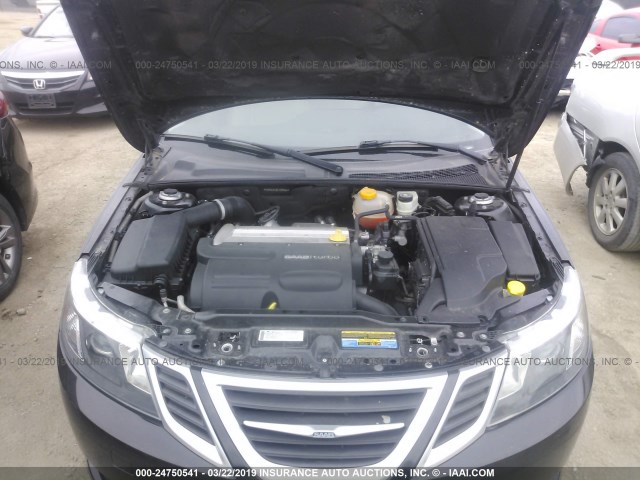 YS3FB49Y691005224 - 2009 SAAB 9-3 2.0T BLACK photo 10