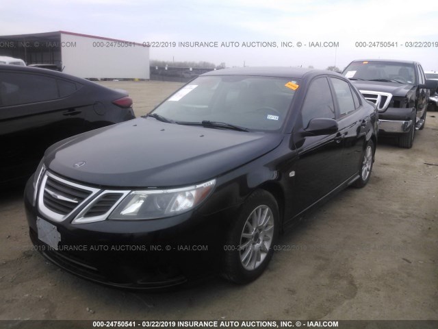 YS3FB49Y691005224 - 2009 SAAB 9-3 2.0T BLACK photo 2