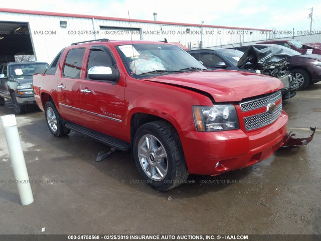3GNVKGE07AG241575 - 2010 CHEVROLET AVALANCHE LTZ RED photo 1