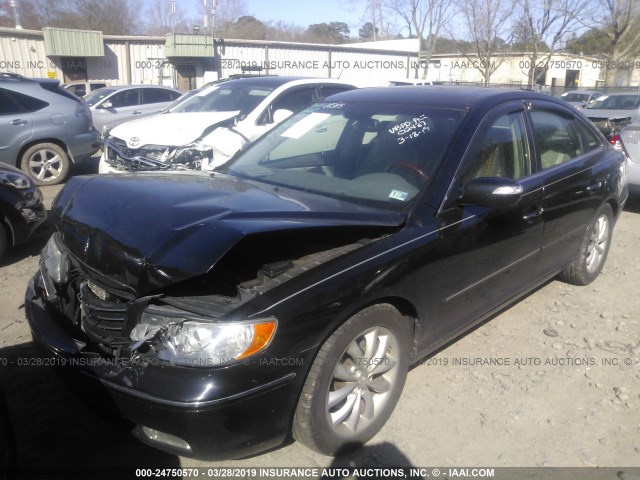 KMHFC46F98A302487 - 2008 HYUNDAI AZERA SE/LIMITED BLACK photo 2