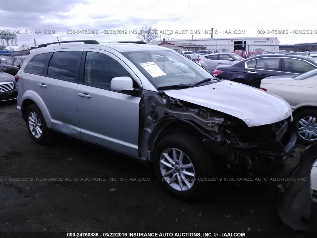 3C4PDCBG6DT560693 - 2013 DODGE JOURNEY SXT SILVER photo 1