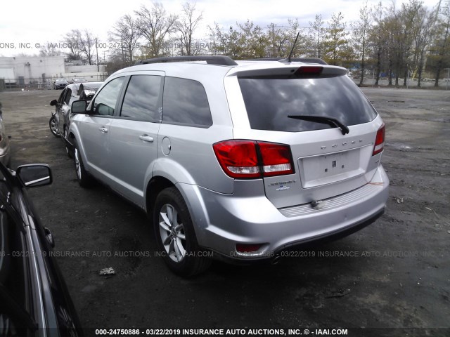 3C4PDCBG6DT560693 - 2013 DODGE JOURNEY SXT SILVER photo 3