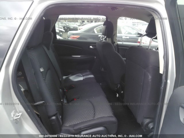 3C4PDCBG6DT560693 - 2013 DODGE JOURNEY SXT SILVER photo 8