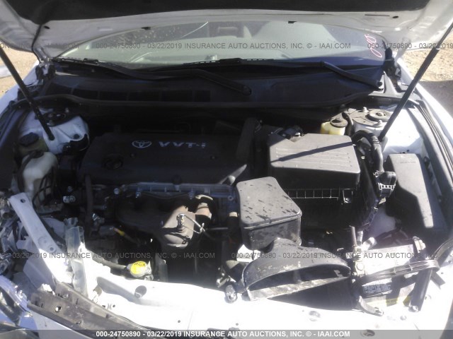 4T4BE46K78R040558 - 2008 TOYOTA CAMRY CE/LE/XLE/SE WHITE photo 10