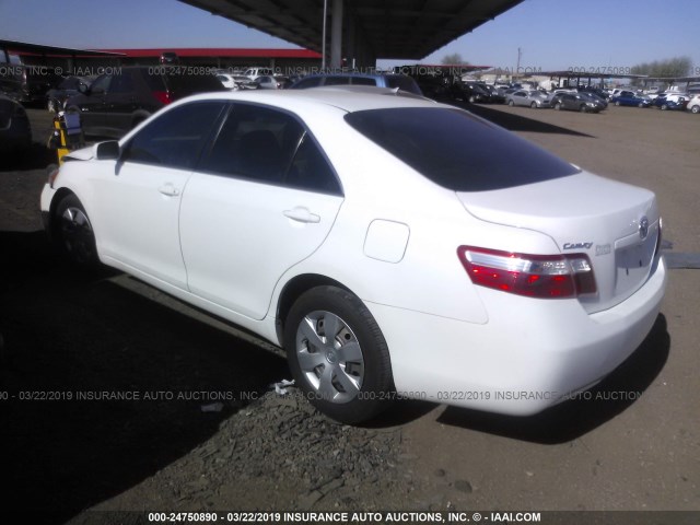 4T4BE46K78R040558 - 2008 TOYOTA CAMRY CE/LE/XLE/SE WHITE photo 3