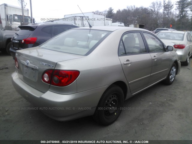 2T1BR32E98C920624 - 2008 TOYOTA COROLLA CE/LE/S TAN photo 4