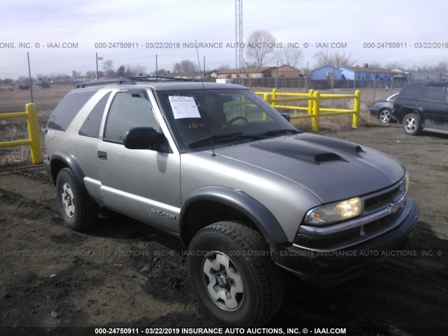 1GNCT18X03K150721 - 2003 CHEVROLET BLAZER GRAY photo 1