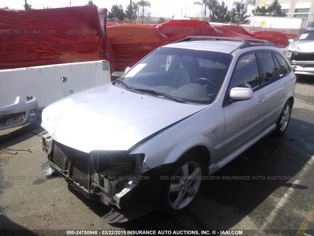 JM1BJ245231121733 - 2003 MAZDA PROTEGE PR5 SILVER photo 2