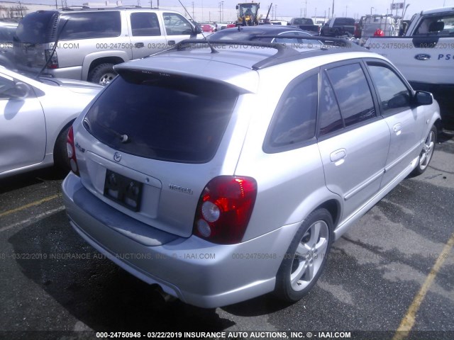 JM1BJ245231121733 - 2003 MAZDA PROTEGE PR5 SILVER photo 4